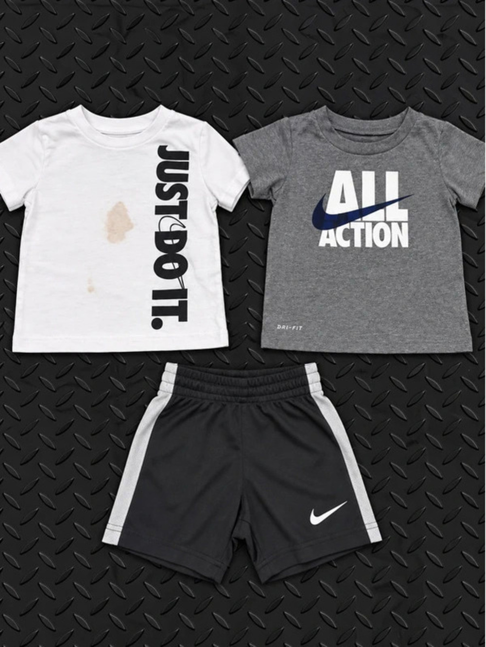 Nike 3pc Outfit Set 24M Dri-FIT Just Do It Shorts